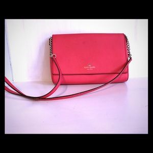 Kate Spade coral crossbody purse & wallet